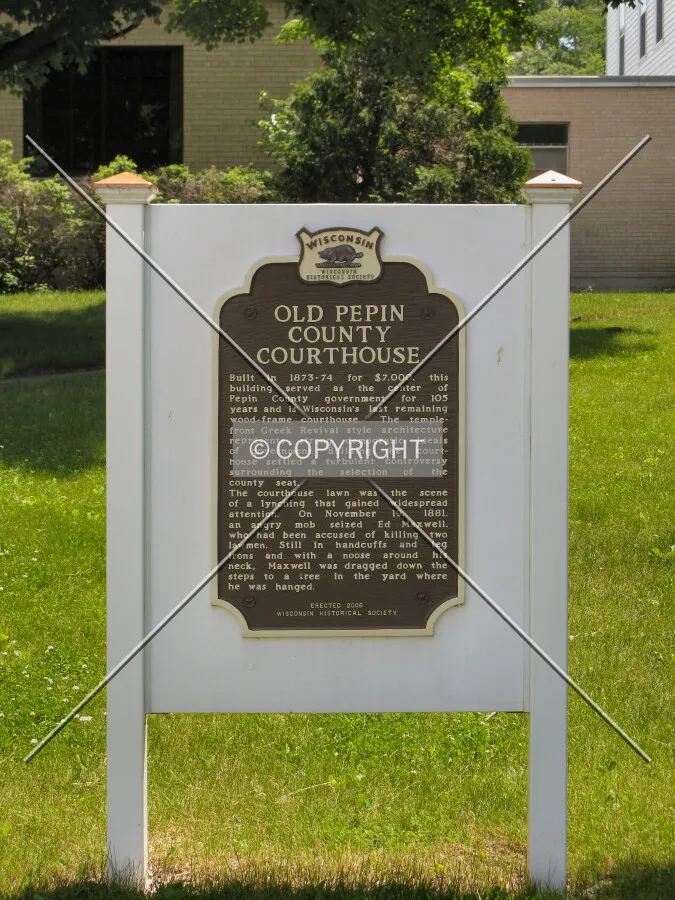 Historical marker signage