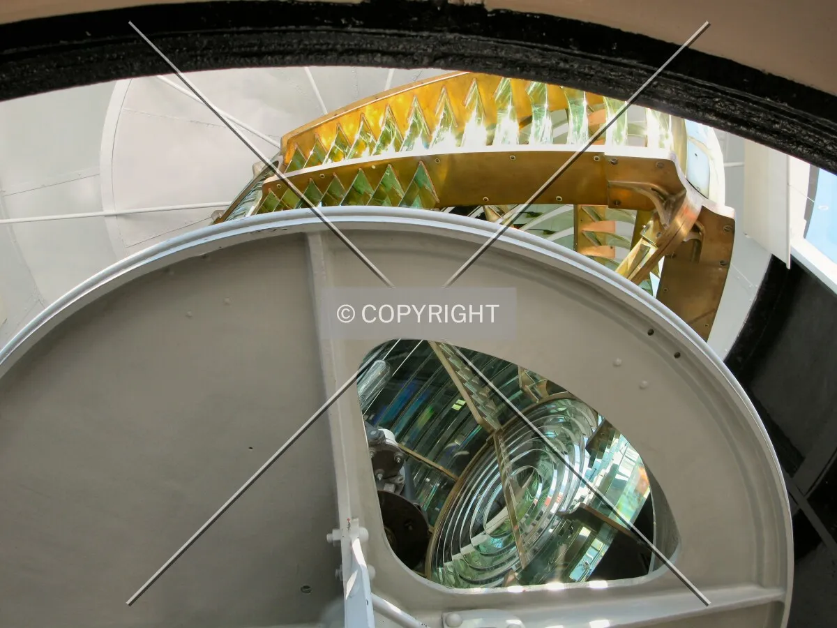 The Fresnel lens from below