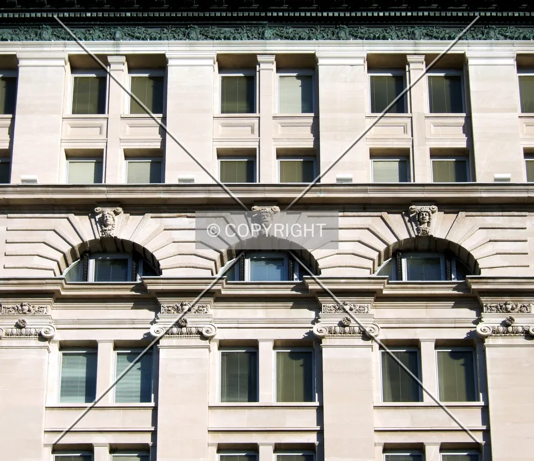 Facade details from the west