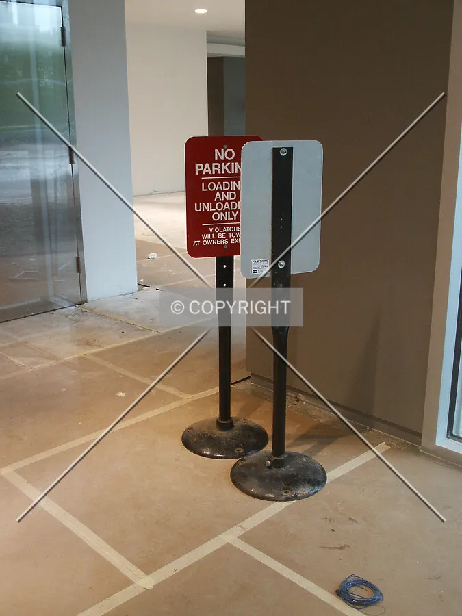 No parking in the lobby