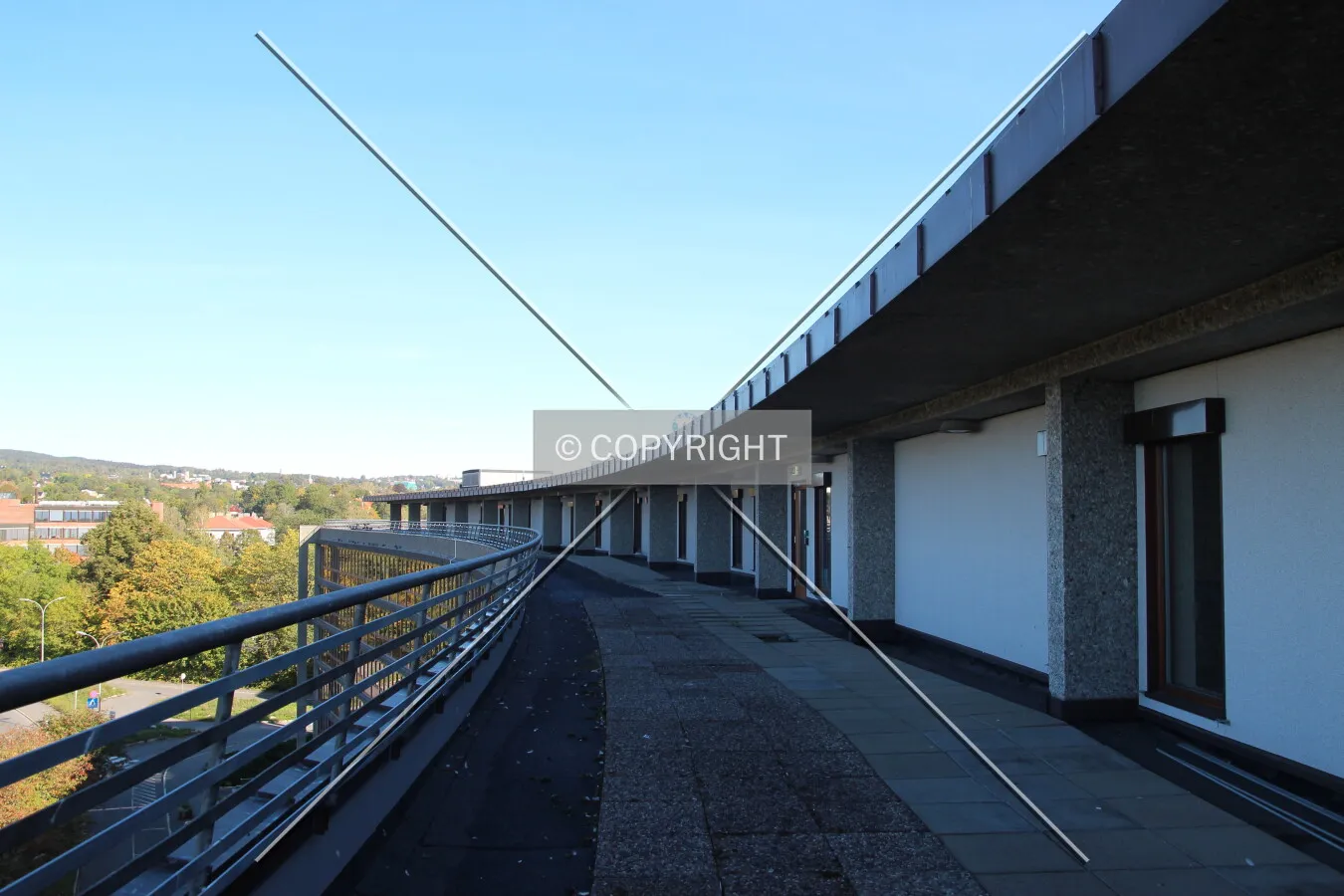 View of the roof deck