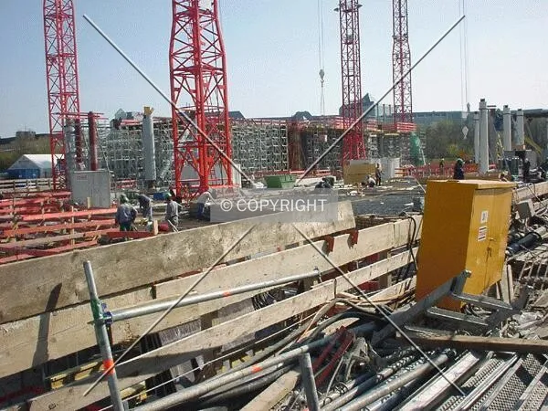 View over the site (the towers will rise in the background)