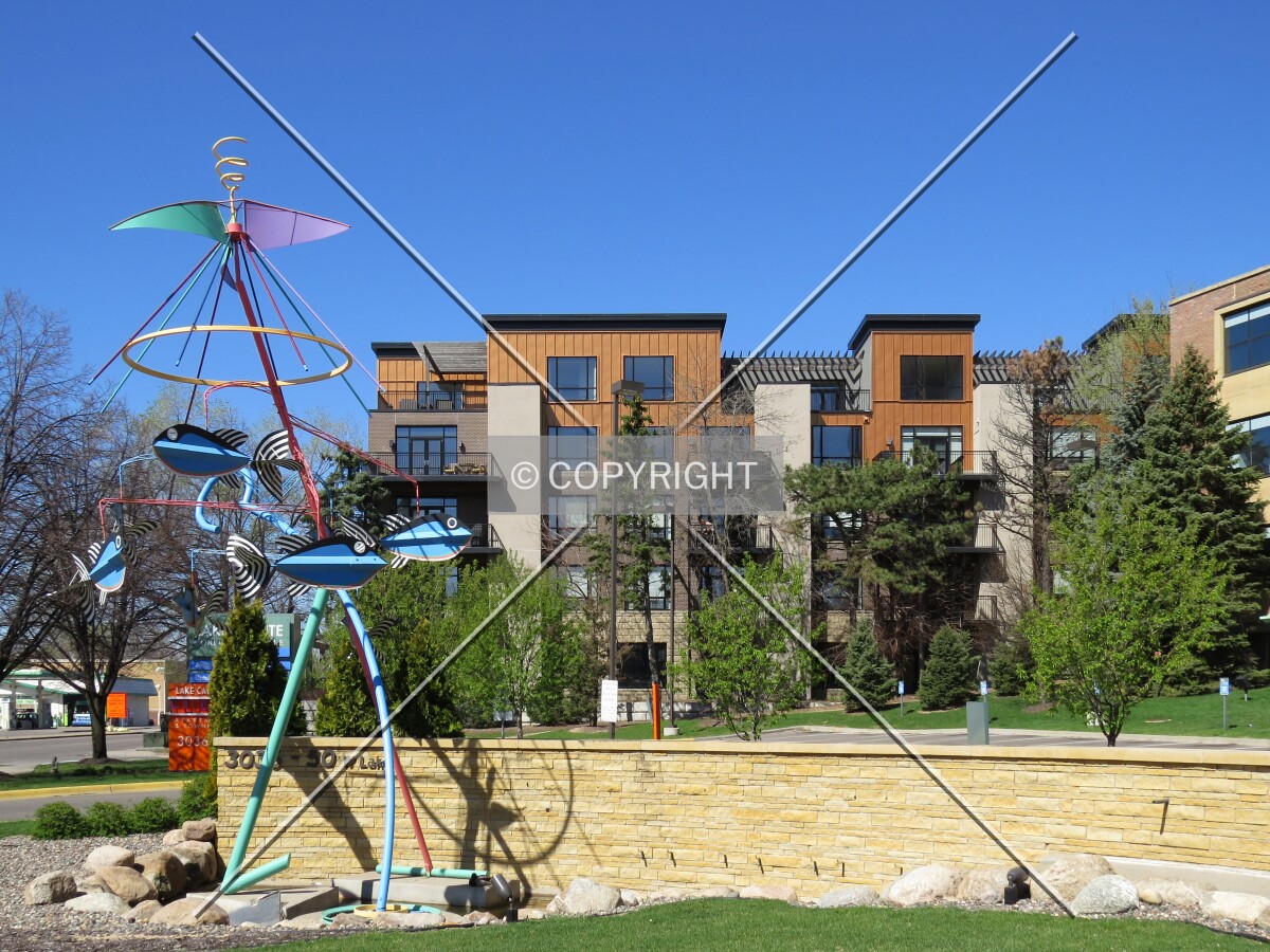 View to the west across the Lakepointe Corporate Centre lawn