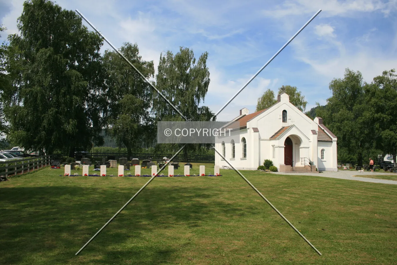 Grave chapel and World War II war graves