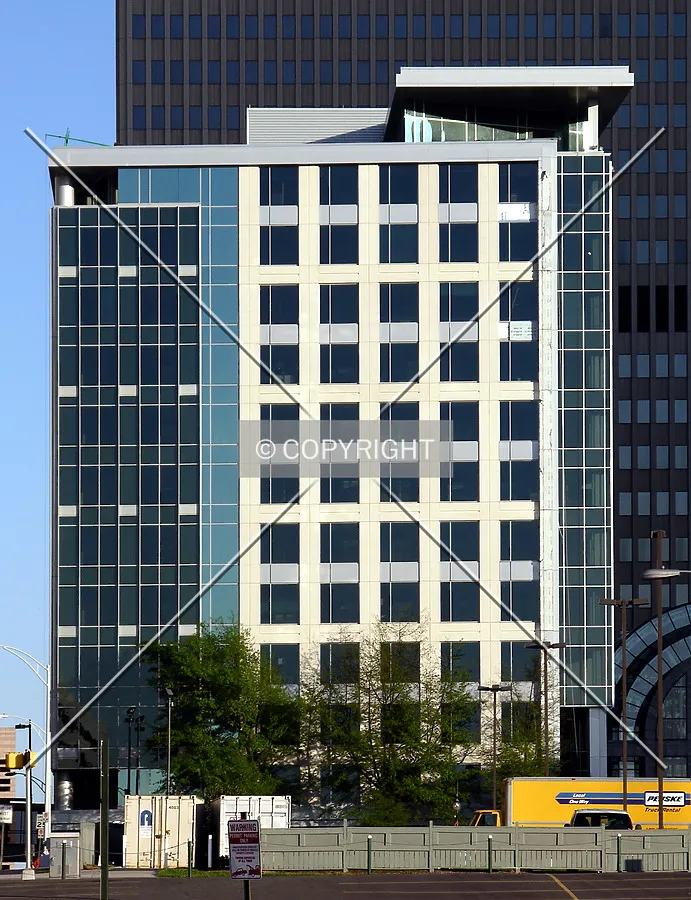 Looking east from South Poplar Street
