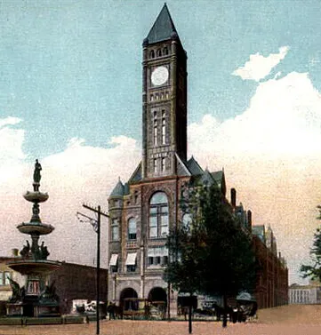 Vintage view from the northeast