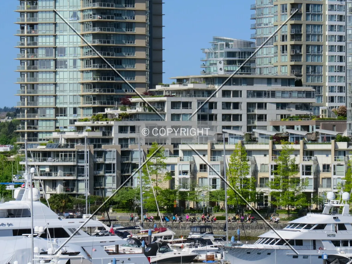 View to the southwest from the Cambie Bridge