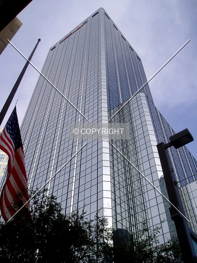 Looking up the northwest corner