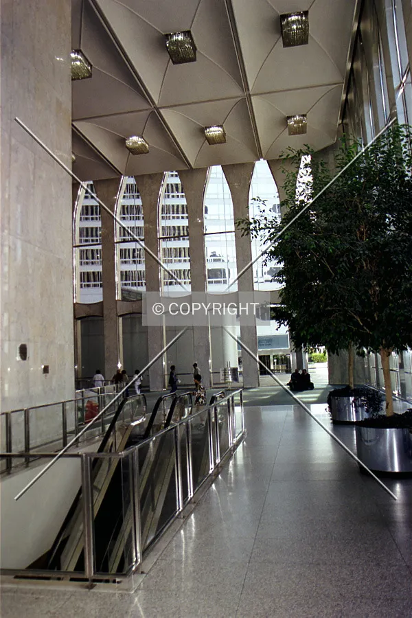 Escalators inside the lobby