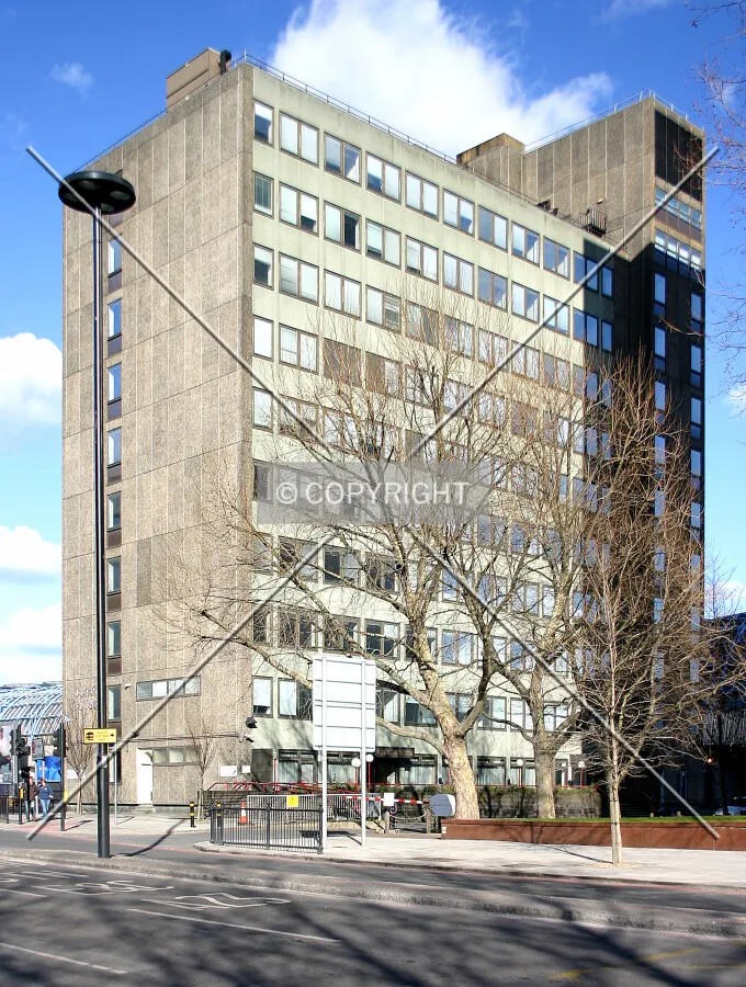 View northeast from Lambeth Palace Road