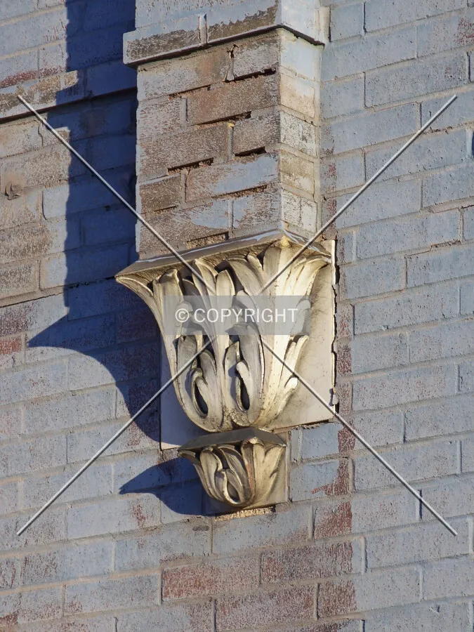 Detail of the south facade