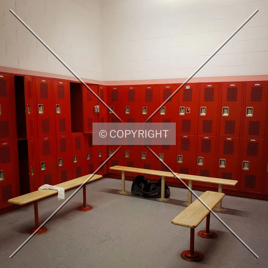 Men's locker room, Friday, March 30, 2018