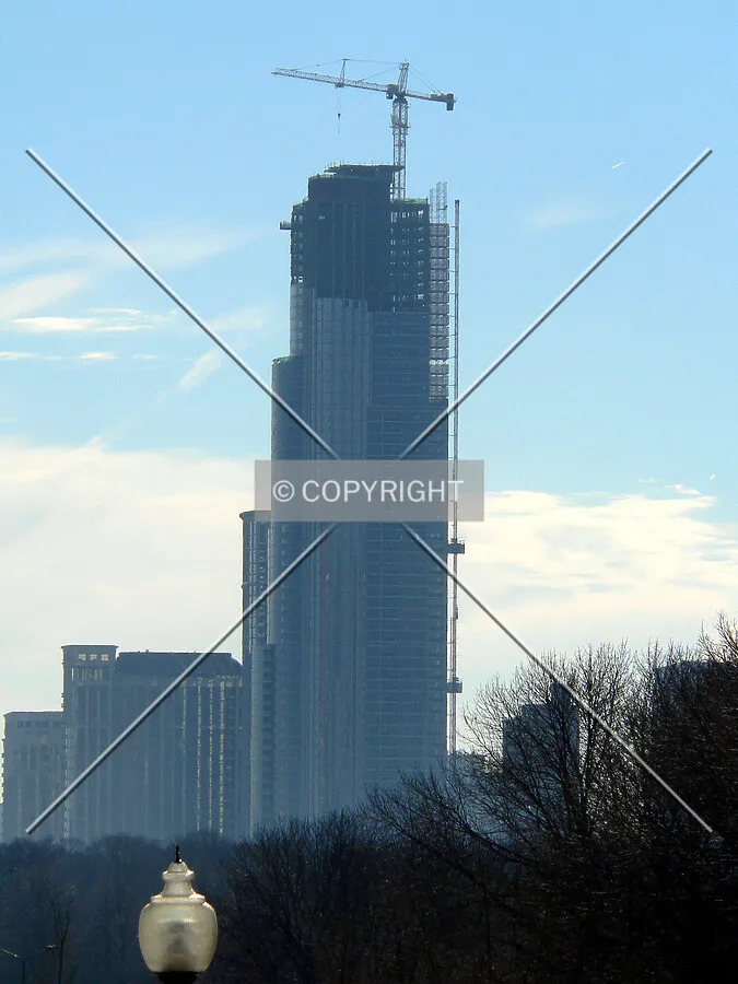 View from the north at Randolph Street