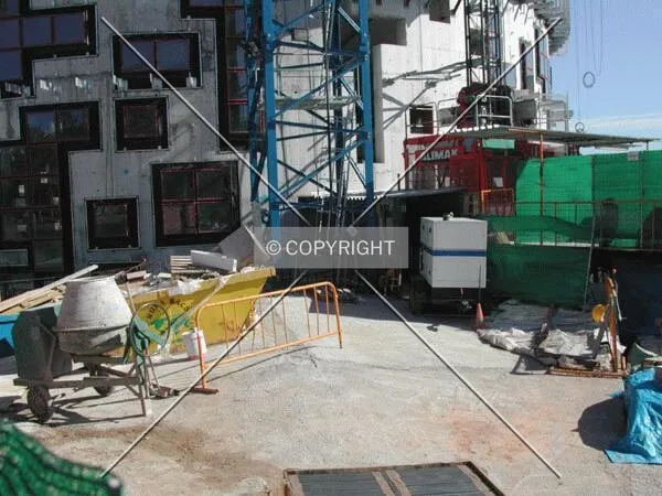 View of the basement of the crane