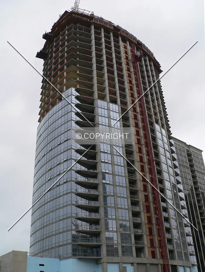 Looking at the northern and western face of the building