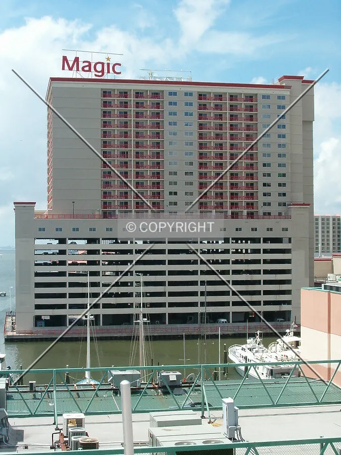 View looking west from Isle of Capri parking garage