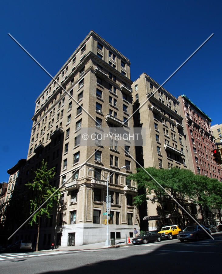 Viewed along West End Avenue from the south