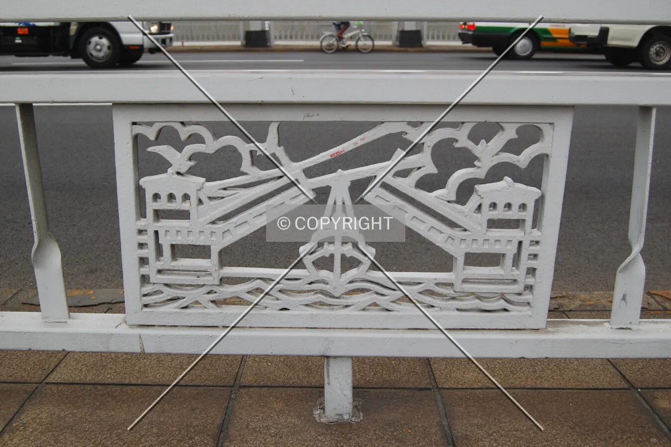 Railing on the north side