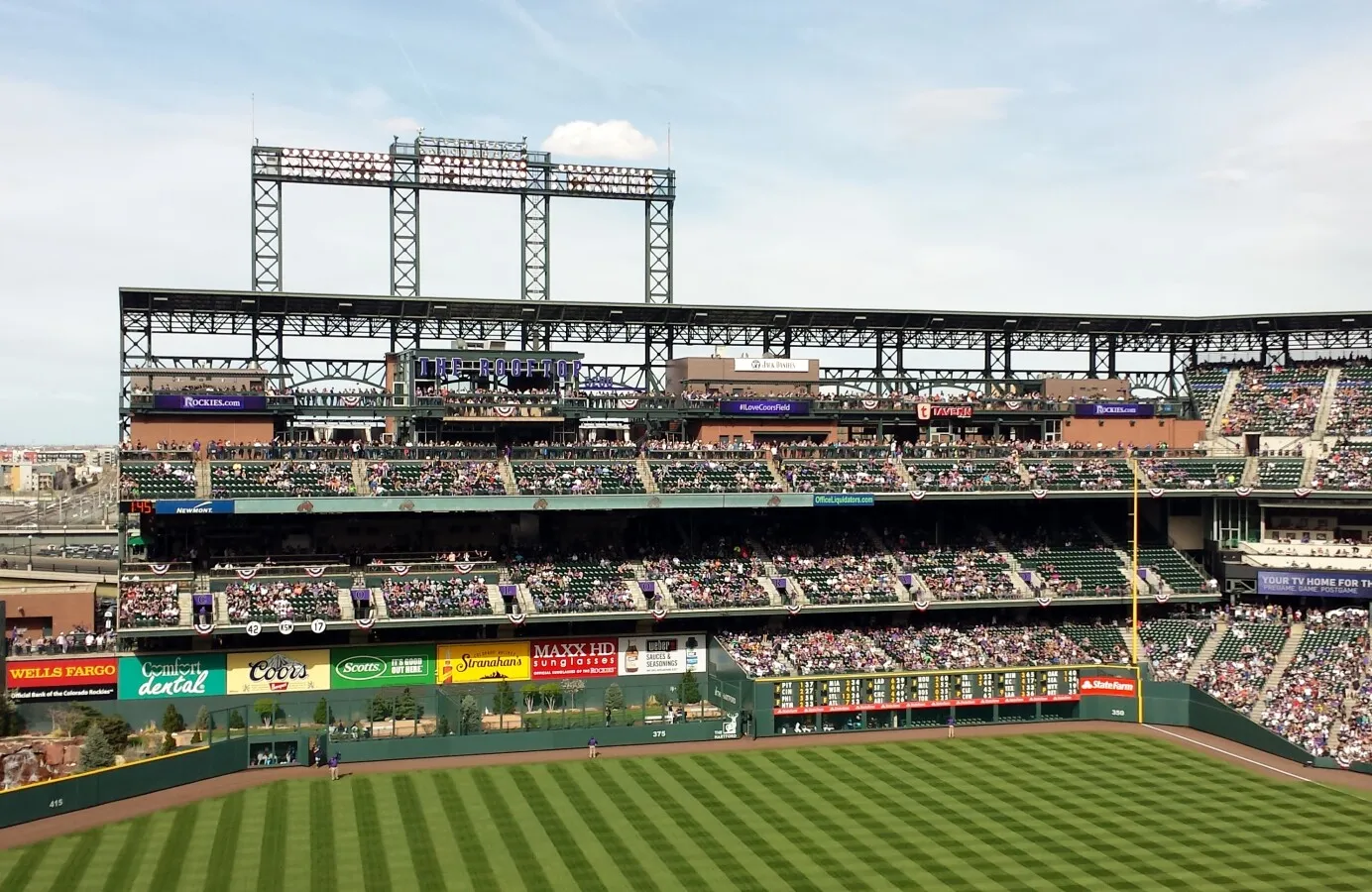 View of right field