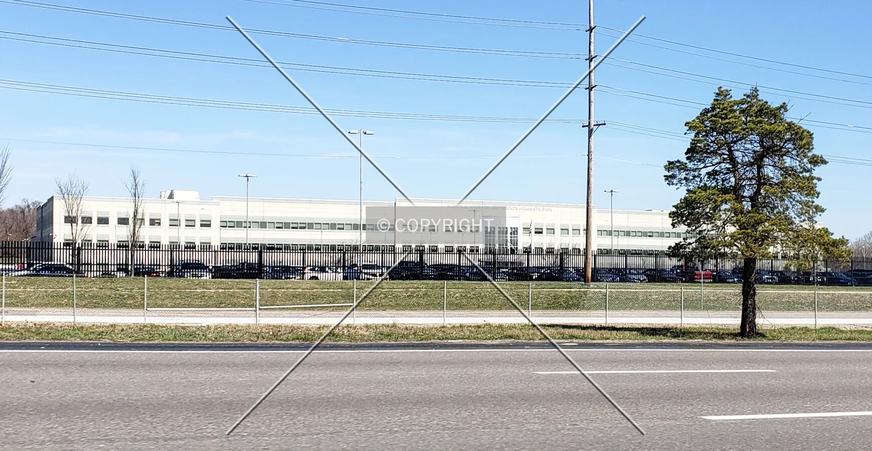 View from the southwest; March 26, 2019