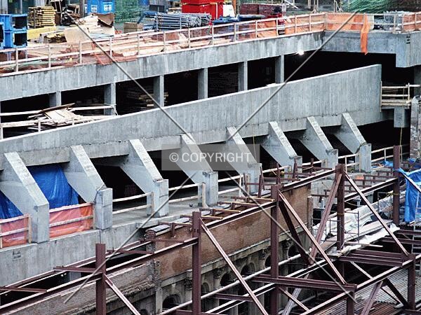 Upper ramp of the garage