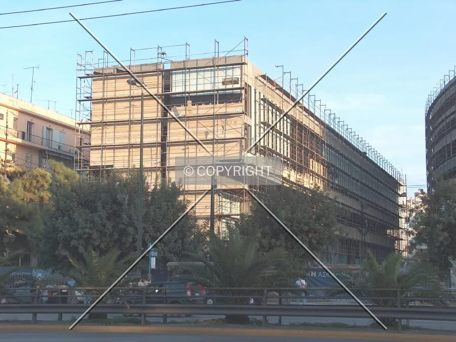 View from across Syggrou Avenue