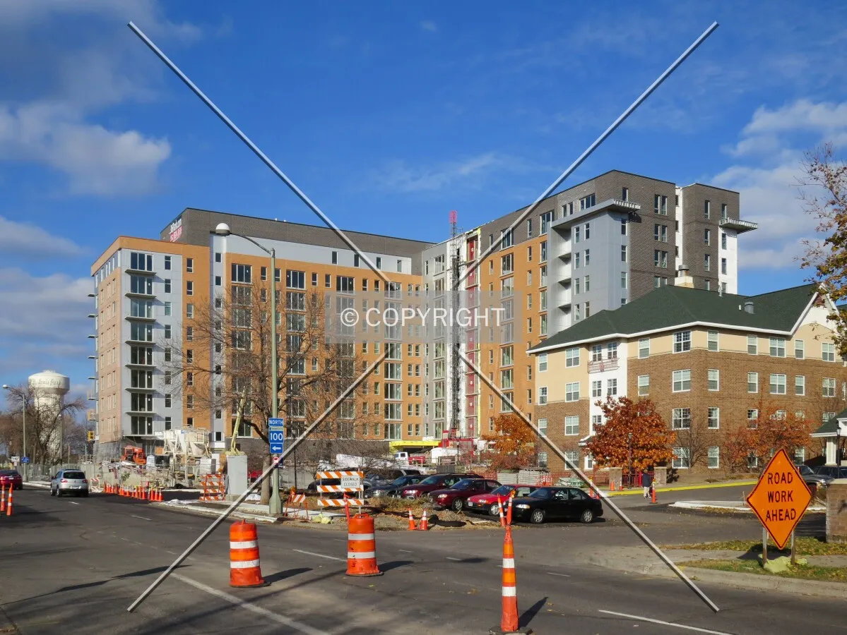 View to the northeast from Park Center Boulevard