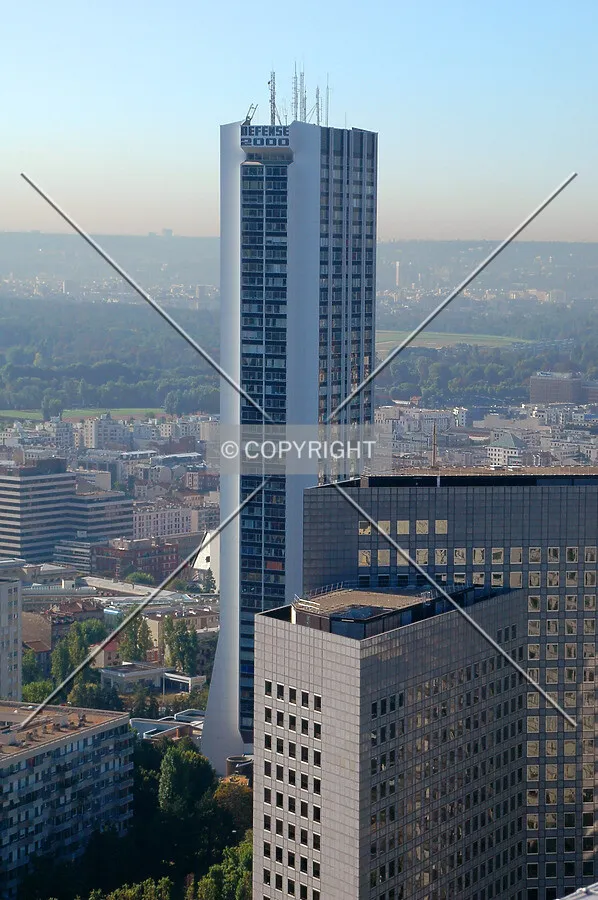 Elevated view from La Grande Arche