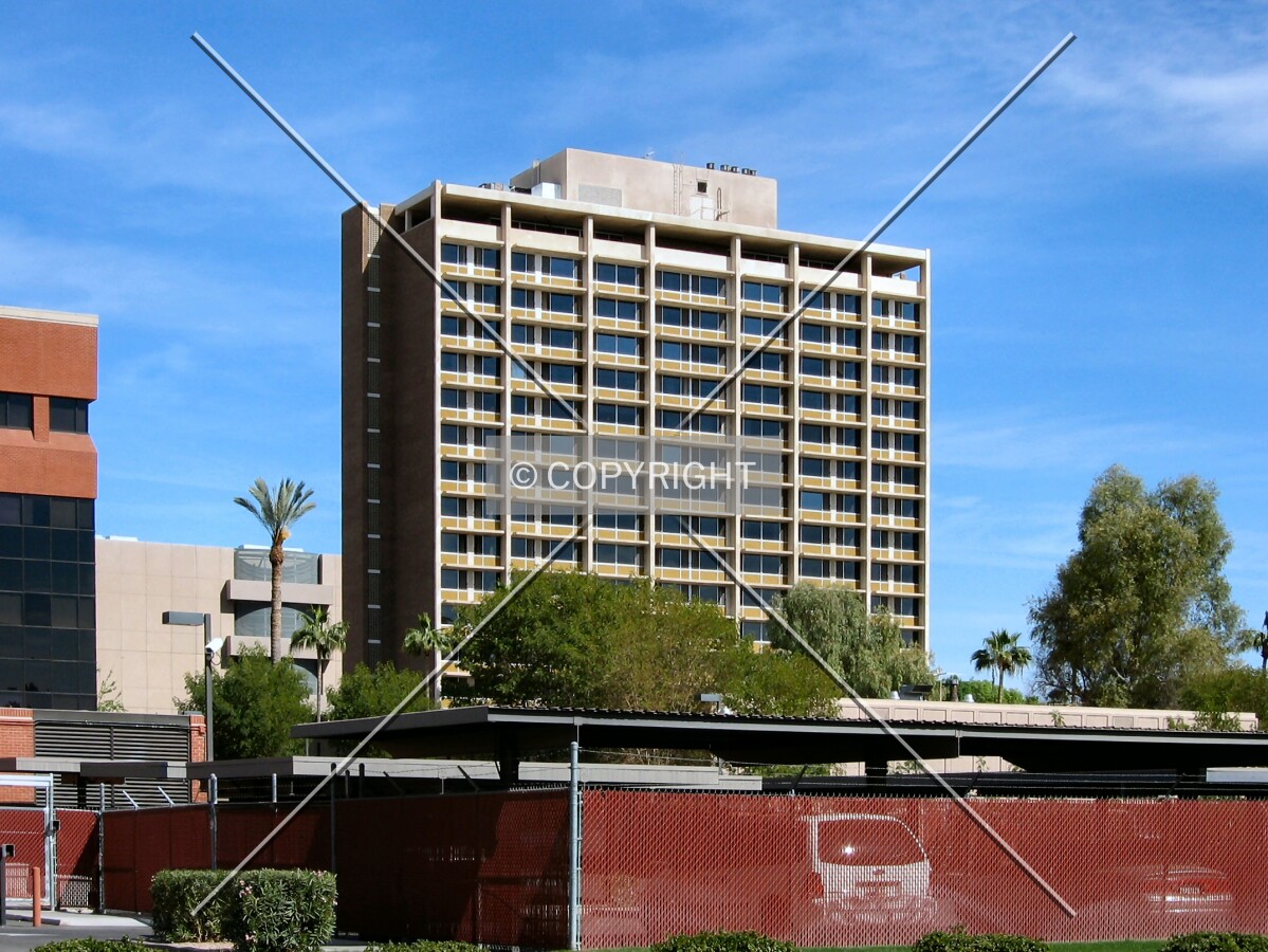 View to the north from East Clarendon Avenue