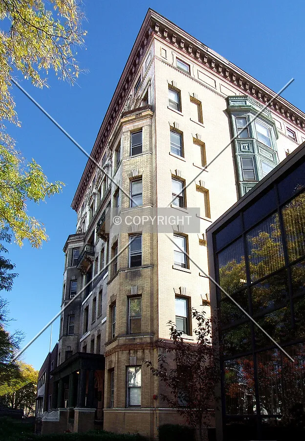 View from the southwest on James Street