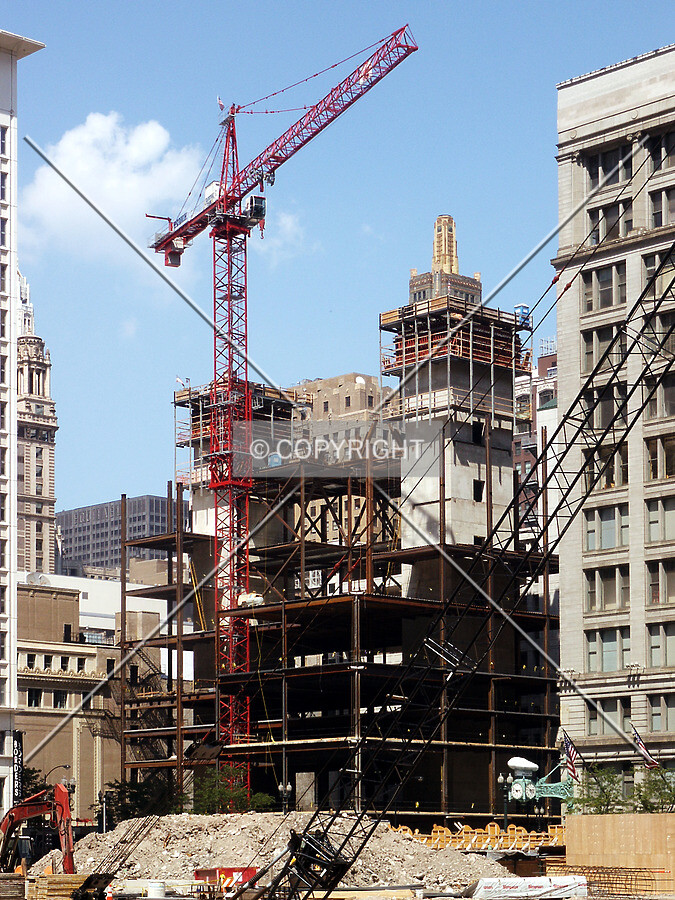 View from the southwest across Block 37