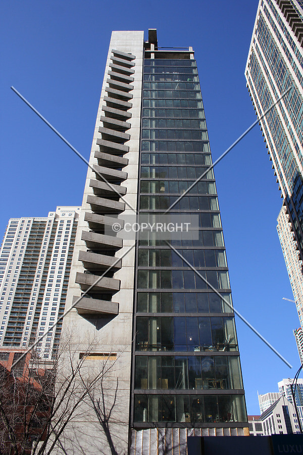Looking up the south side