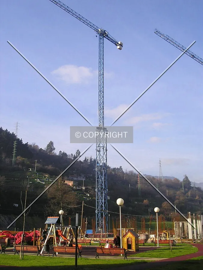 The construction crane