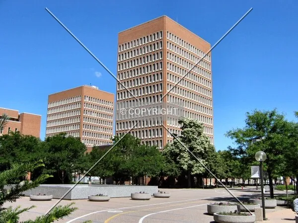 View to the northwest, Heller Hall in the background
