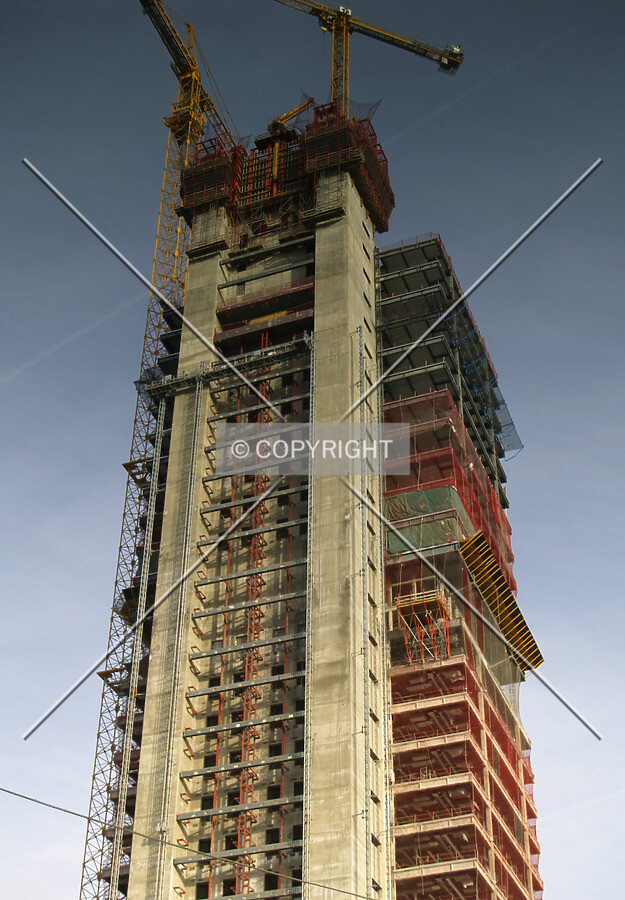 Looking up from the western side