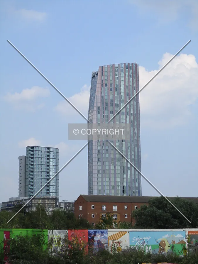 View from the Pudding Mill lane DLR station