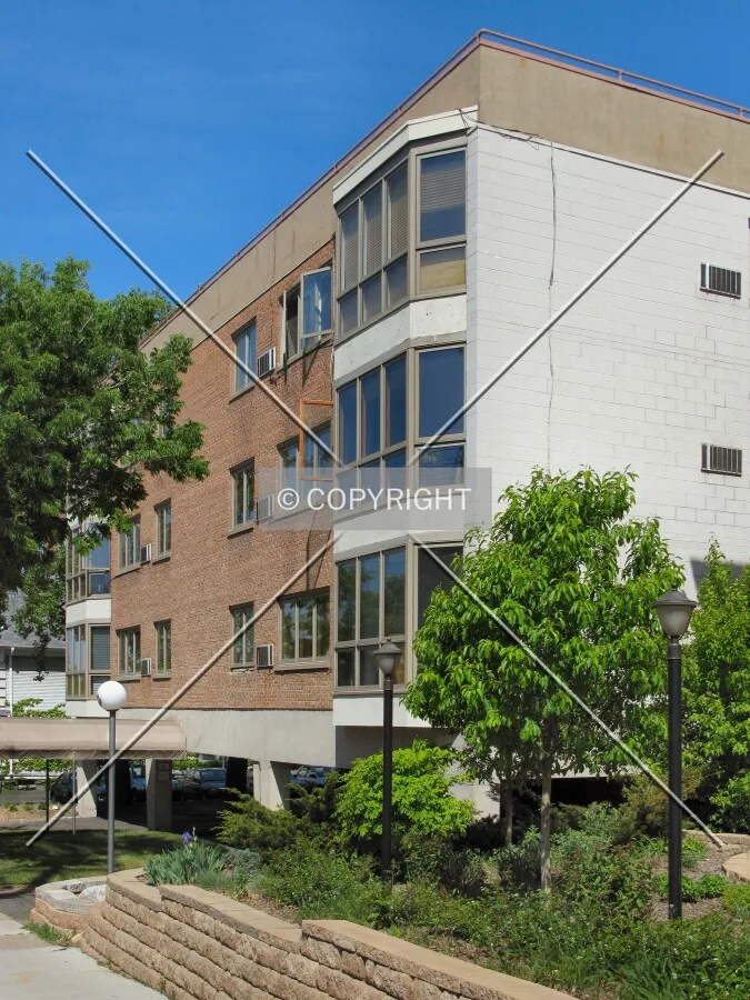 Southeast corner and entrance from West Franklin Avenue