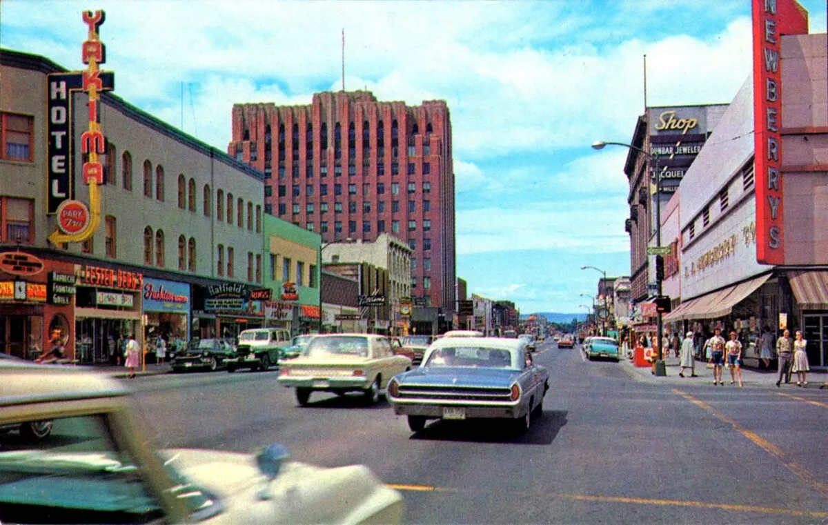 Vintage postcard view
