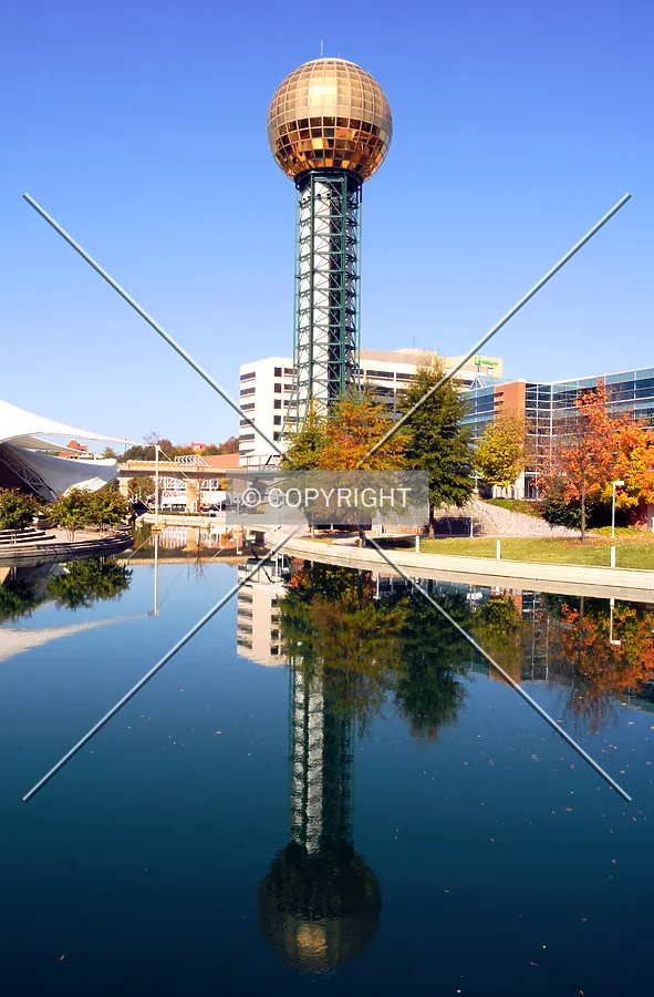 The Sunsphere in downtown Knoxville, Tennessee. Site of the 1982's World's Fair Park.
