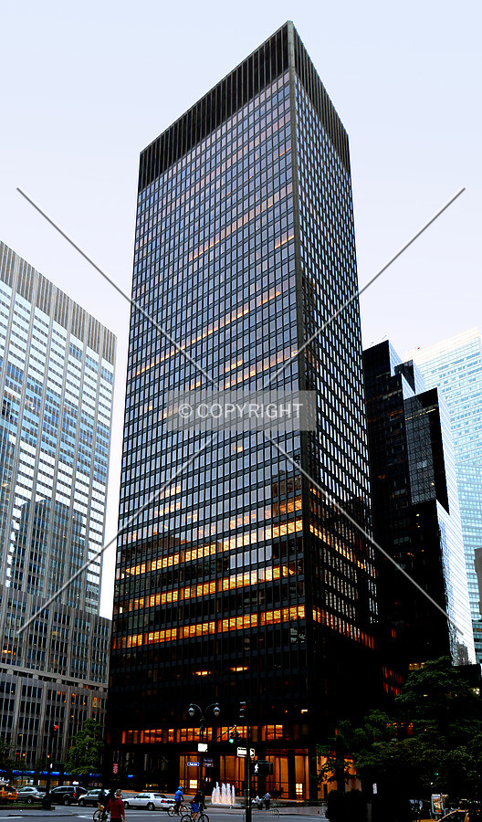 View from the southwest at Park Avenue and 52nd Street