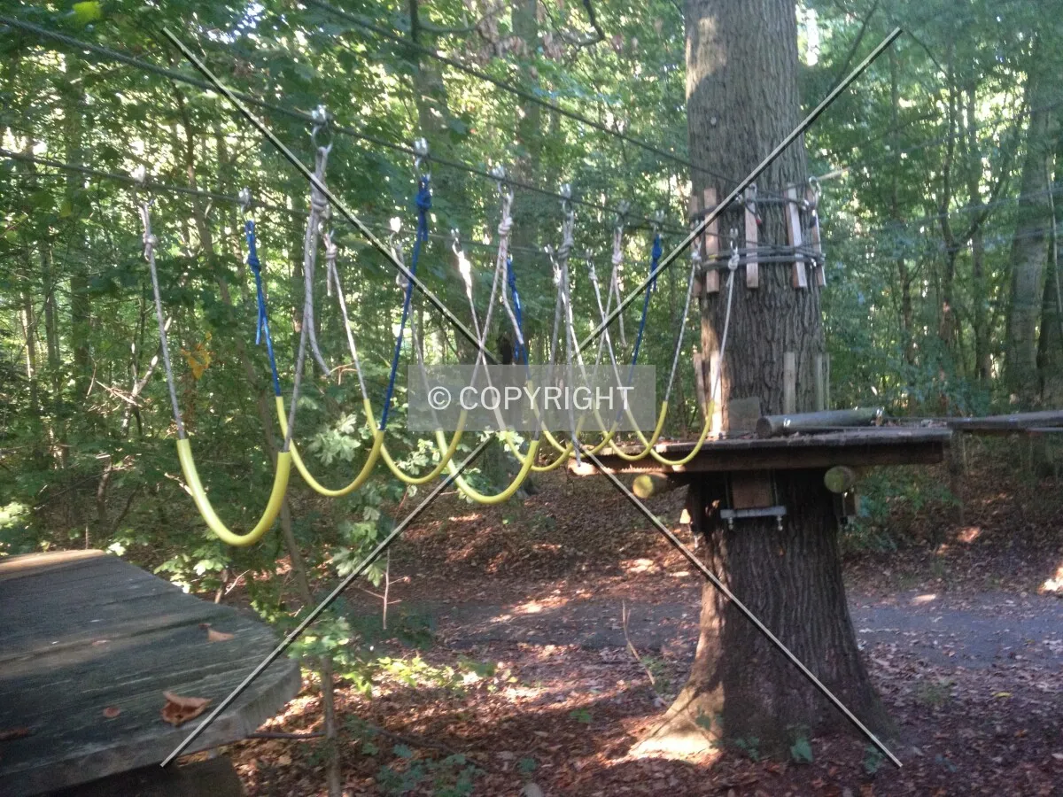 A high rope course for kids in Offenbach