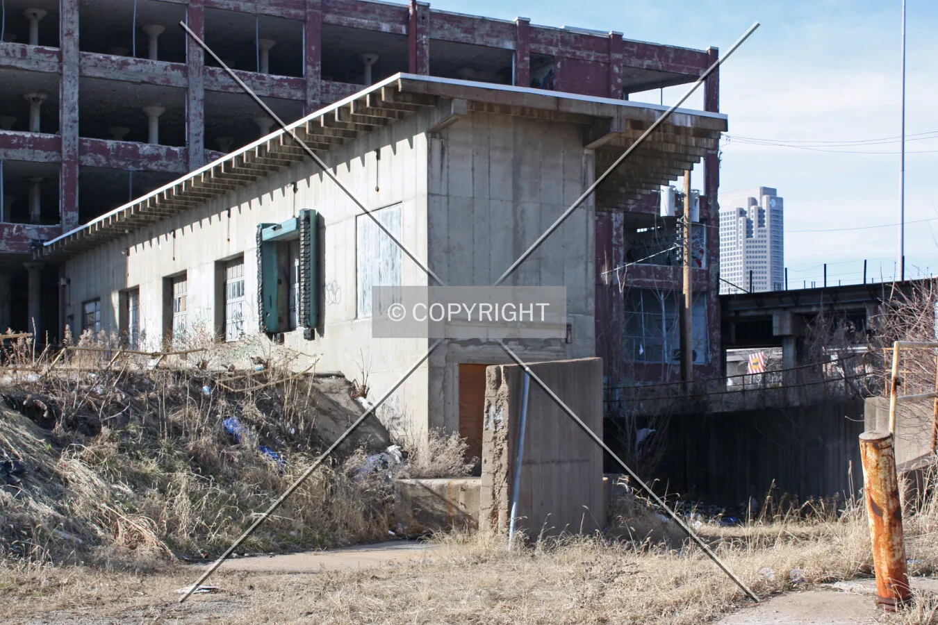 Loading area on the east side