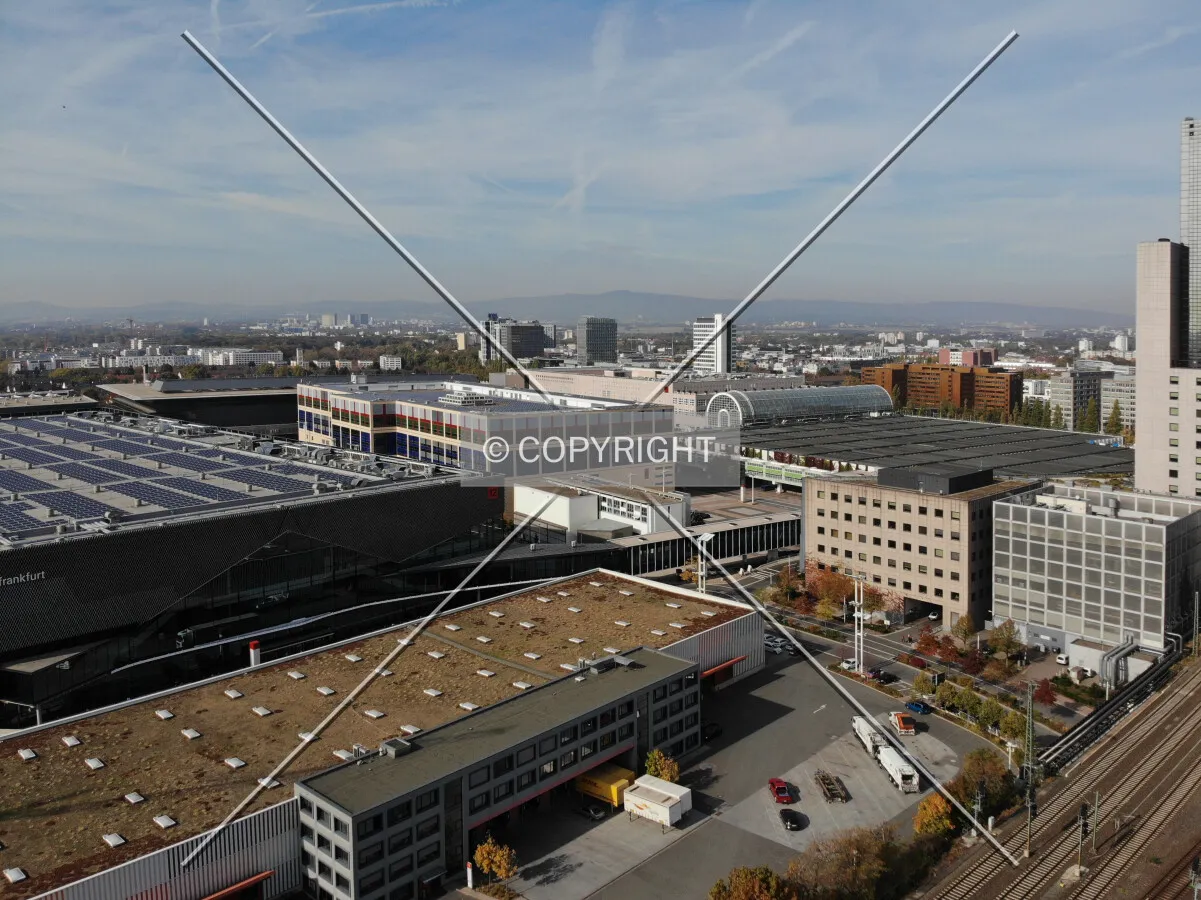 The trade fair area in Frankfurt