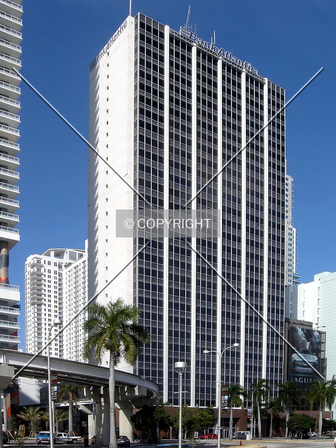 View from the southeast across Biscayne Boulevard