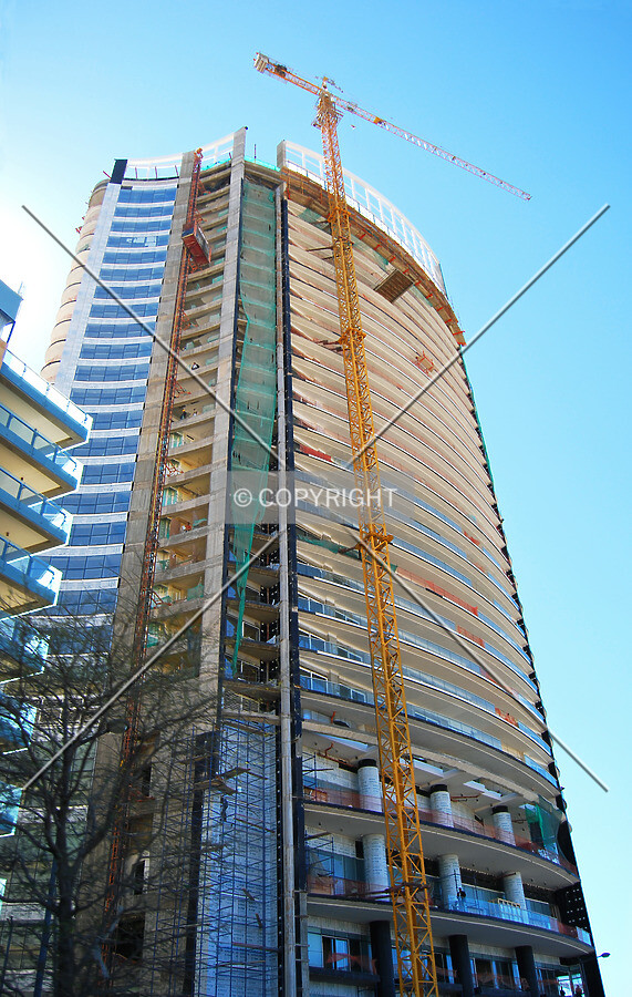 Looking up from Prof. Wafik Sinno Avenue