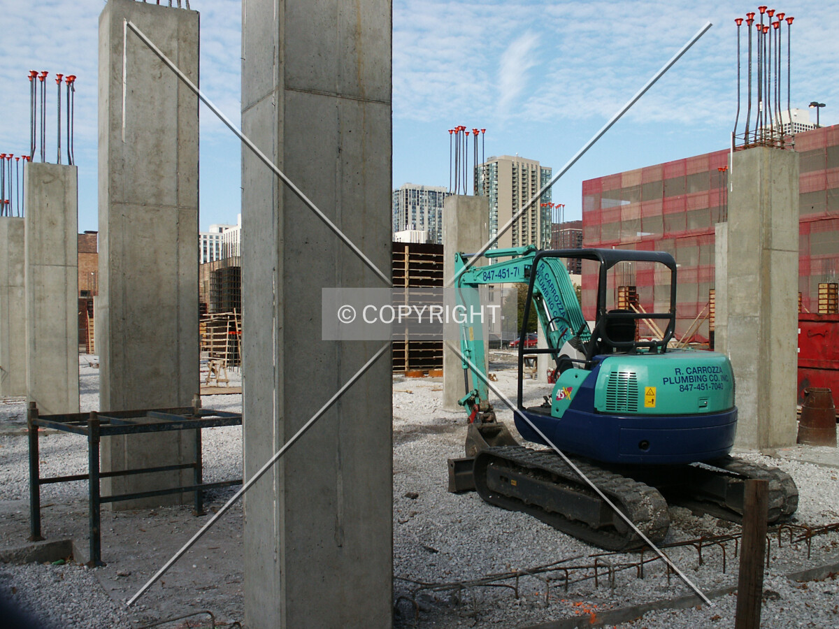 Columns near the south end