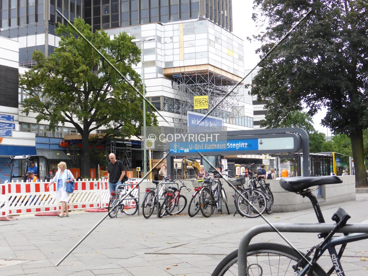 Overground entrance to the underground station