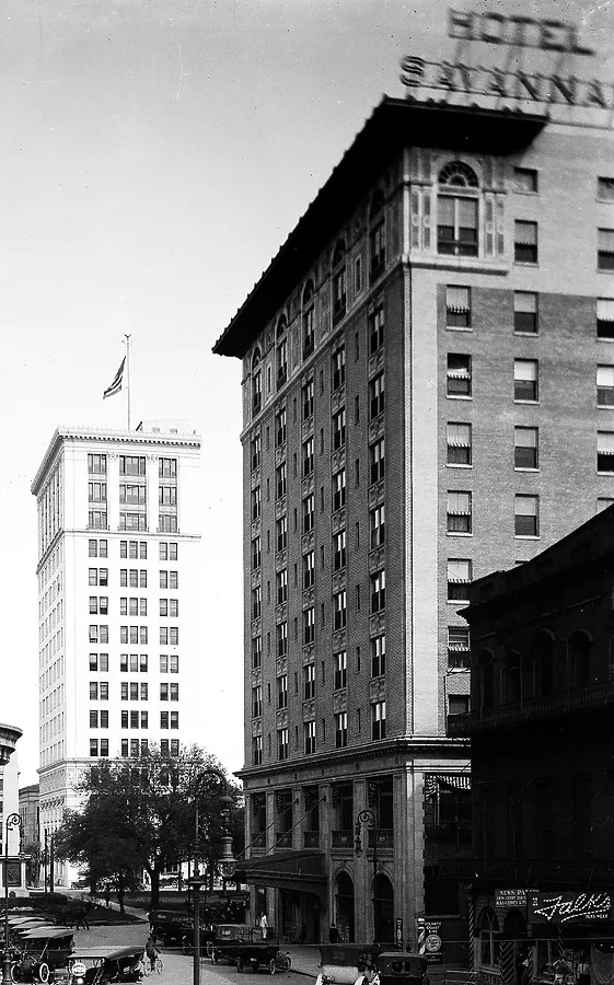 Vintage view from the southwest