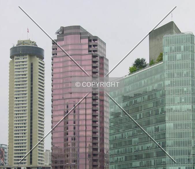 Interesting neighbours: the Landmark and 1500 West Georgia