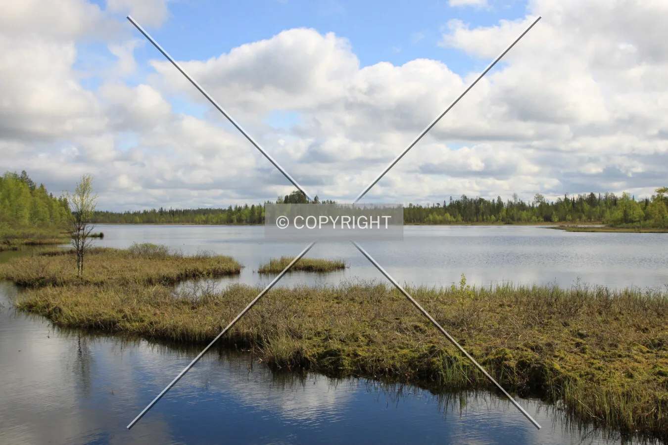 View long Highway 5 south of Kuusamo